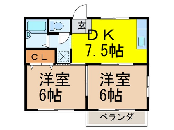 スクエア－Ｂ棟の物件間取画像